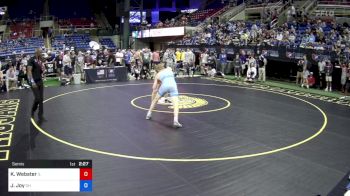 145 lbs Semis - Kannon Webster, Illinois vs Jaxon Joy, Ohio