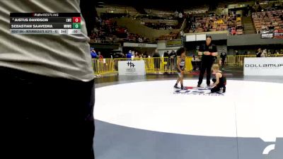 Intermediate Boys - 59 lbs Cons. Round 4 - Royce Davidson vs Jaxon Azziz, Granite Wrestling Club