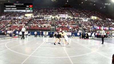 AA - 118 lbs 1st Place Match - Danny Green, Billings Skyview vs Zach Morse, Billings West