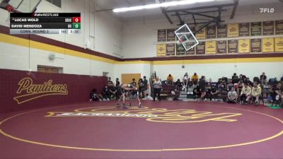 141 lbs Cons. Round 2 - Lucas Wold, Santa Rosa Junior College vs David Mendoza, Delta College