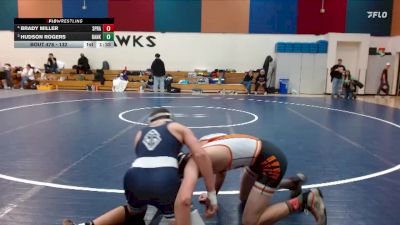132 lbs 7th Place Match - Brady Miller, Sprague vs Hudson Rogers, Banks
