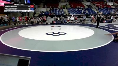 132 lbs Champ. Rd Of 128 - Brayden Bosh, UT vs TYLER YANCEY, TX