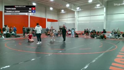 145 lbs Semifinal - Faith Bane, Unattached vs Isabella Cepak, Michigan Revolution