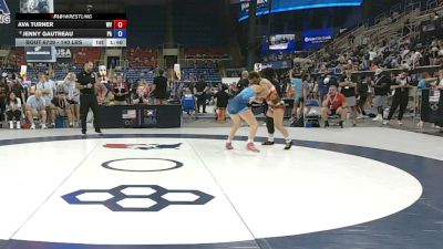 140 lbs Quarters - Ava Turner, West Virginia vs Jenny Gautreau, Pennsylvania