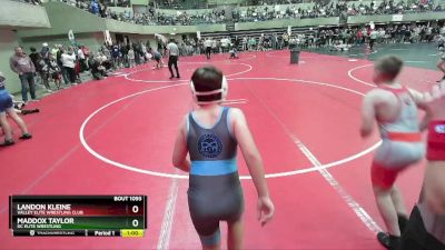 112 lbs Quarterfinal - Maddox Taylor, DC Elite Wrestling vs Landon Kleine, Valley Elite Wrestling Club