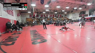 51-55 lbs Round 3 - Kai Madrid, San Clemente Youth Wrestling vs Elle Transfiguracion, Reign WC