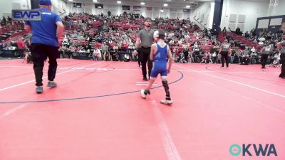 43 lbs Consi Of 8 #2 - Kolter Short, Newkirk Takedown Club vs Haxen Gibson, Wolfpak Wrestling