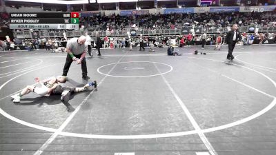 49 lbs Consi Of 8 #2 - Uriah Moore, Harrison Youth Wrestling vs Ryker Pigsley, The Best Wrestler