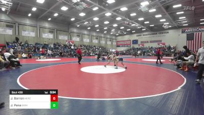 126 lbs Consi Of 32 #2 - Jeremy Barron, Merced vs Jessie Pena, Birmingham