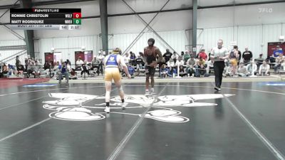 157 lbs Quarterfinal - Ronnie Christolin, Wesleyan vs Matt Rodriguez, Western New England