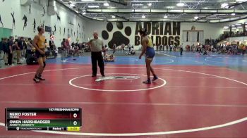 157 Freshman/Soph Quarterfinal - Neiko Foster, Toledo vs Owen Harshbarger, Averett University