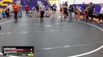 125 lbs Round 5 (6 Team) - Carter Evans, Palmetto State Wrestling Academy vs Dalton Hinson, KC Elite