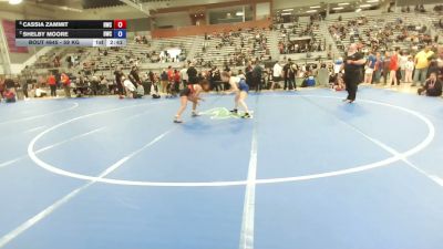 59 kg 7th Place Match - Cassia Zammit, Hilltopper Wrestling Club vs Shelby Moore, Bearcat Wrestling Club