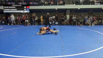 117 lbs Champ. Rd Of 16 - Dixon Osborne, Team Indiana vs Parker Lohmeier, Fusion Wrestling Club