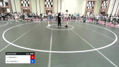 182 lbs Consi Of 8 #2 - Jon Beckett, Pa vs Brayden Zuercher, Pa