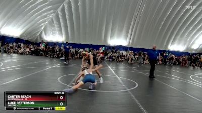 96 lbs Round 6 (8 Team) - Luke Patterson, Lake WC vs Carter Beach, Olmsted Falls