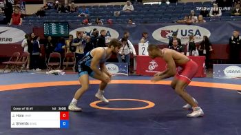 74 kg Consolation - Justin Hale, Unattached vs Josh Shields, Sunkist Kids Wrestling Club