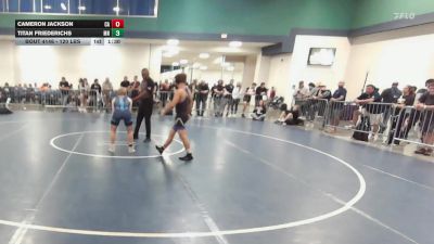 120 lbs Round Of 64 - Cameron Jackson, CA vs Titan Friederichs, MN