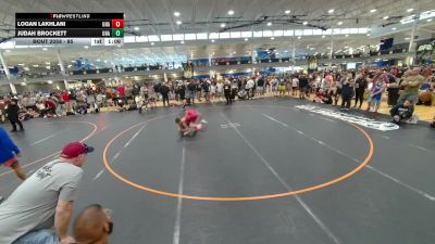 85 lbs Champ. Round 2 - Judah Brockett, Unattached vs Logan Lakhlani, Unattached