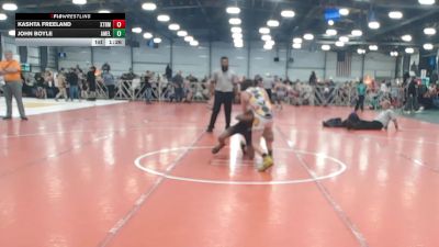 100 lbs Round 1 - 9:00am Saturday - Kashta Freeland, Terps Xtreme vs John Boyle, America Elite