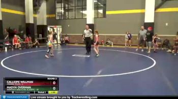 73 lbs Round 2 (12 Team) - Calliope Willman, Chasing Titles vs Madyn Overman, Nebraska Wrestling Academy