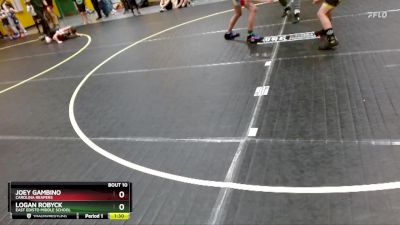 95 lbs Quarterfinal - Joey Gambino, Carolina Reapers vs Logan Robyck, East Edisto Middle School