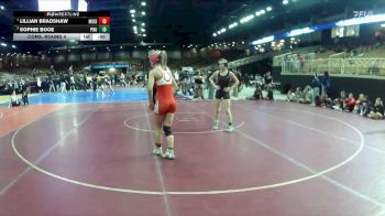 100 lbs Cons. Round 4 - SOPHIE BOOE, Palm Harbor University vs Lillian Bradshaw, Middleburg