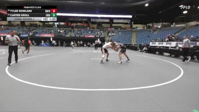 197 lbs Cons. Round 1 - Tyler Rowland, Cumberland vs Carter Kroll, Lourdes