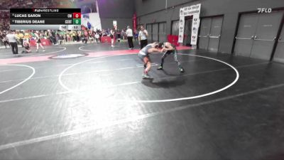 125 lbs Champ. Round 2 - Lucas Saron, Cedarburg Matdogs vs Tiberius Deane, AF Green Demons