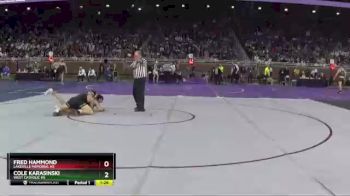 D3-150 lbs Quarterfinal - Cole Karasinski, West Catholic HS vs Fred Hammond, LakeVille Memorial HS