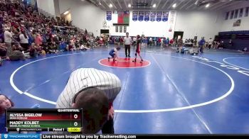 95-103 lbs Quarterfinal - Maddy Kolbet, Douglas Middle School vs Alyssa Bigelow, Dean Morgan