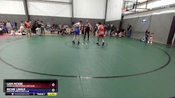 132 lbs Quarterfinal - Liam McKee, Askeo International Mat Club vs Richie Lingle, Shelton Wrestling Club