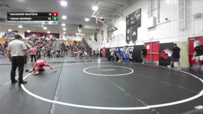 126 lbs Cons. Semi - Salvador Bautista, Palm Desert vs Jonah Moreno, Fullerton