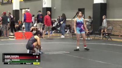 100 lbs Round 6 (16 Team) - Isabel Moreno, Illinois vs Zurri Zamora, Sisters On The Mat