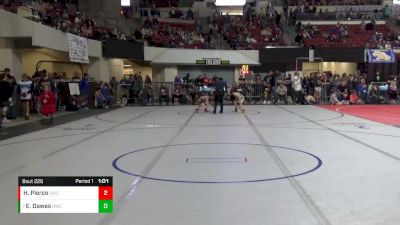 70 lbs Quarterfinal - Easton Dawes, Butte Wrestling Club vs Hunter Pierce, Glasgow Wrestling Club