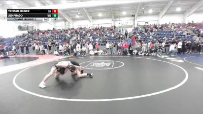 165 lbs Champ. Round 2 - Jed Prado, Wasatch vs Tristan Milner, Riverton