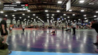 90 lbs Rr Rnd 1 - Andrew Cosgrove, RedNose Wrestling School ES vs Landon Baker, Ragin Raisins Concord ES