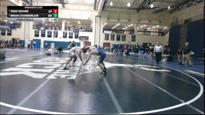 160 lbs Semifinal - Zeno Moore, Lake Highland Prep vs Brian Chamberlain, Wyoming Seminary