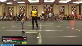 50 lbs Round 2 (6 Team) - Blake Kane, Steel Valley Renegades vs Will Whitney, Upper Twp Green Hornets