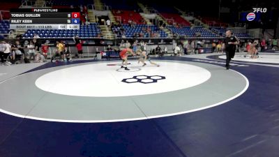 113 lbs Cons. Rd Of 64 - Tobias Guillen, ID vs Riley Keen, VA