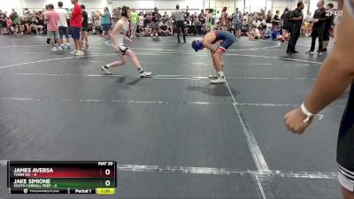 98 lbs Round 2 (4 Team) - James Aversa, Town WC vs Jake Simione, South Carroll Prep