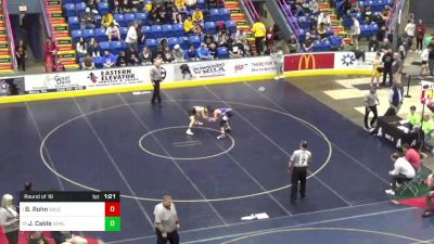 124 lbs Round Of 16 - Braden Rohn, Saucon Valley vs Jonah Cable, Shaler