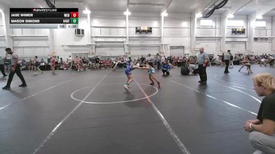 72 lbs Round 5 (8 Team) - Jase Wimer, Wrecking Crew Black vs Mason Simons, 84 Athletes