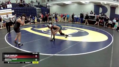 155 lbs. Cons. Round 4 - Akayla Hunt, Marquette vs Solei Shields, North Kansas City