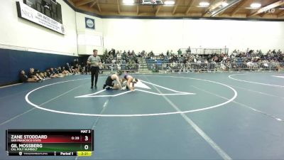 157 lbs Cons. Round 2 - Zane Stoddard, San Francisco State vs Gil Mossberg, Cal Poly Humbolt