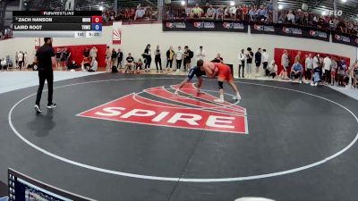 74 kg Cons. Round 2 - Zach Hanson, Minnesota vs Laird Root, Tar Heel Wrestling Club