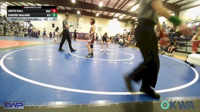 76-80 lbs Rr Rnd 2 - Aidyn Hall, Blackwell Wrestling Club vs Carter Malone, Owasso Takedown Club