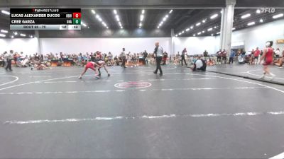 70 lbs 1st Place Match - Lucas Alexander Ducos, Nbwa vs Cree Garza, Unattached