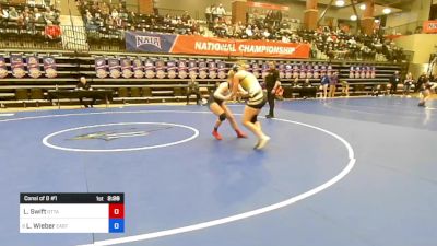 143 lbs Consi Of 8 #1 - Livia Swift, Ottawa vs Liv Wieber, Eastern Oregon University