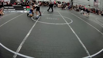 100 lbs Round 5 (6 Team) - Matt Simonton, CTWHALE vs Yusuf Konte, Warhawks